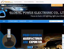 Tablet Screenshot of globalpowerled.com